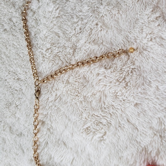 Bright gold beaded long necklace - Picture 4 of 6